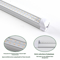 Lampu tanaman LED 24 inci 18W 36W, lampu tumbuh LED, Strip tanaman T8 Output tinggi, perlengkapan terintegrasi dapat diperpanjang, lampu tumbuh untuk rumah kaca