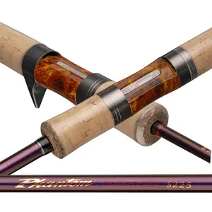3 Piezas Listas para Enviar, Cañas de Pescar de Carbono Sólido de 168cm, 180cm, 198cm, 210cm, 225cm, para Pesca con Señuelos, Spinning, Trucha y Lubina - Product Image 1