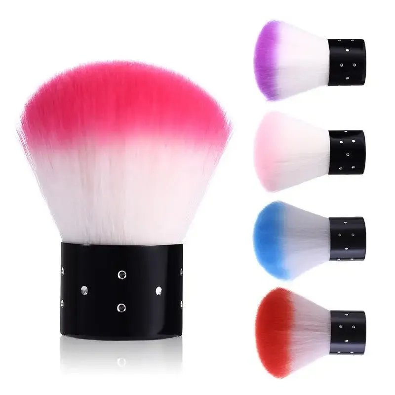 Großhandel Nagel zubehör Pinsel Runde Big Mushroom Head Staubent ferner Pulver Clean Nail Art Tools Nylon Acryl bürste