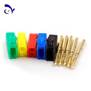 25.206 Amass Fiche banane de 2.0mm Pointe plaquée or en cuivre pur d'une capacité de 10A et pouvant être empilées ensemble - Product Image 4