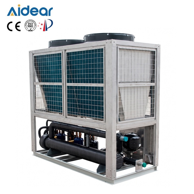Aidear Customized Industrial Chiller Refrigerator 60Ton 100RT 150Tons Air Cooled Scroll Water Chiller with Core Pump Component