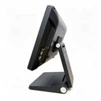 Terminal de point de vente (TPV) à écran tactile de 15 pouces avec coque arrière magnétique sans outil et support pliable en alliage d'aluminium pour restaurant