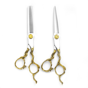 Hairdressing Scissors Set 6 Inch Stainless Steel Thinning Shears Hair Cutting Tools For Salon Use - Product Image 1
