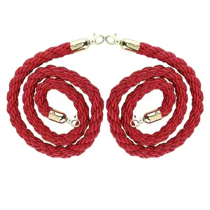 NovelBee 2 Pezzi Barriere Stradali Intrecciate in Acciaio Inox da 1,5 Metri con Ganci Dorati Zincati e Verniciati a Polvere, Facili da Assemblare - Product Image 1