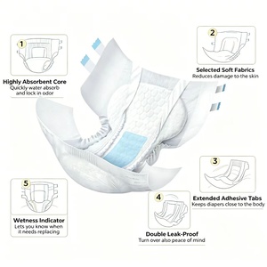 Pannoloni per Adulti Monouso di Alta Qualità, Super Assorbenti, in Morbida Polpa di Cellulosa, Traspiranti, Taglia <span class=keywords><strong>Maxi</strong></span> - Product Image 2