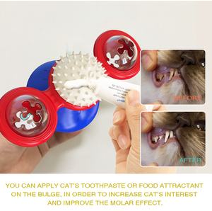 Multifunctioneel Kattenspeeltje Plezier Windmolen Interactieve Draaitafel Interactief Krassen Kietelen Zuignap Kattenkruid Speelgoed Kat Draaitafel Speelgoed - Product Image 5