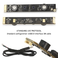 Module de caméra binoculaire OEM Haozhou HZ-2022 WDR UVC HD 2MP+2MP RGB Iris 3D avec reconnaissance faciale USB 30fps 1080P