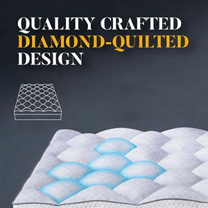 Surmatelas matelassé ultra-doux pour les maux <span class=keywords><strong>de</strong></span> dos, surmatelas confortable et moelleux avec côtés en maille respirante - Product Image 2