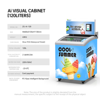 Distributeur automatique intelligent avec écran tactile, surveillance à distance, paiement sans argent liquide, distributeur automatique de nourriture congelée et de crème glacée