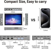 Panel PC Industrial de 7 Pulgadas con Pantalla Táctil, USB-C, 4G, WiFi 5, BT 5.0, Pantalla 4K, Doble LAN 2.5G, Intel Stock