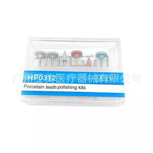 0312 Dental Handpiece <b>Kit</b> with 12 Silicone Grinding Heads Porcelain Veneer <b>Polishing</b> Case - Product Image 3