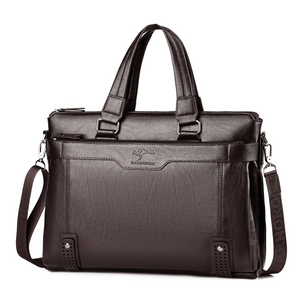 Maletín Horizontal para <span class=keywords><strong>Hombre</strong></span> 2024, Bolso Cruzado de Moda, Bolso de Hombro de Cuero PU, Maletín para Computadora Portátil de 14 Pulgadas - Product Image 6