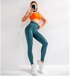 Pantaloni da Yoga aderenti a vita alta Leggings personalizzati senza cuciture ad asciugatura rapida e traspirante pantaloni da corsa sportivi abbigliamento da allenamento - Product Image 5