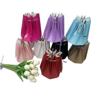 Wholesale Recyclable Luxury Waterproof Flowers Aqua <b>Box</b> for Bouquet Florist Packaging Boxes with <b>Folder</b> Type - Product Image 1
