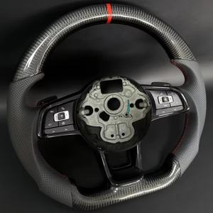 Volant en fibre de carbone de haute qualité adapté à Volkswagen Polo gti Scirocco GTS GTE GLI R-Line <span class=keywords><strong>Golf</strong></span> <span class=keywords><strong>6</strong></span> Mk4 Mk5 Mk7 <span class=keywords><strong>GTD</strong></span> CC - Product Image 6
