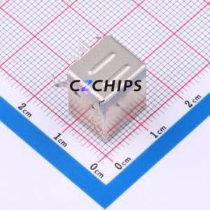 BX-TYPE-B-MWC6P USB Connector Bent Lead Through Hole Connector Type-B Female Right Angle Insert 4P - Product Image 2