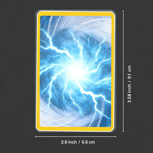 Protège-cartes transparent sans acide et sans PVC à coins arrondis pour cartes TCG Pokémon - Product Image 5