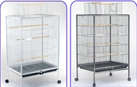 Bangke oiseau perroquet métal cage de voyage portable grand espace vente en gros de haute qualité carré maison élevage nid pour animaux de compagnie