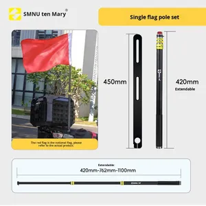 ที่ยึดกล้องกีฬาสำหรับมอเตอร์ไซค์ SMNU <span class=keywords><strong>Tenma</strong></span> China พร้อมไม้เซลฟี่ อลูมิเนียมอัลลอยด์ แบบยืดหดได้ ใช้เป็นเสาธงได้ - Product Image 6