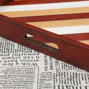 Solid Wood Stripe <b>Serving</b> <b>Tray</b> <b>Large</b> Pine Inlay Hotel Restaurant Coffee Shop Use - Product Image 2