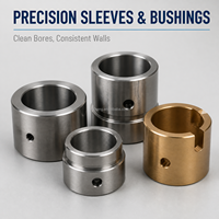 Pièces de manchon tournées CNC de précision sur mesure, composants mécaniques industriels pour équipements de machines