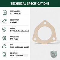 Joint d'étanchéité à bride 5272030080 pour moteur diesel marin MTU S4000 – Pièces de révision
