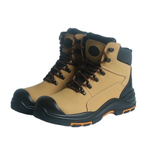 Nouvelles Chaussures de <span class=keywords><strong>Sécurité</strong></span> Industrielles Populaires Anti-Perforation avec Embout en Acier en Cuir Crazy Horse <span class=keywords><strong>S3</strong></span> SRC pour la Protection des Pieds - Product Image 3