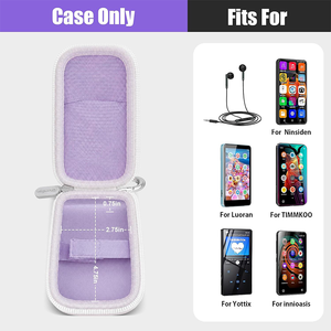 Étui de rangement rigide en EVA avec mousqueton métallique détachable, anti-chute, anti-poussière, organisateur portable pour lecteur MP3, clé USB - Product Image 3