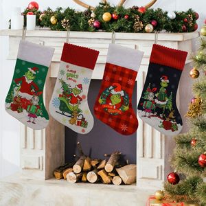 <span class=keywords><strong>Chaussette</strong></span> <span class=keywords><strong>de</strong></span> <span class=keywords><strong>Noël</strong></span> brodée Grinch avec jambes, personnalisable avec nom, chaussettes <span class=keywords><strong>de</strong></span> <span class=keywords><strong>Noël</strong></span> festives sur le thème du Grinch - Product Image 2
