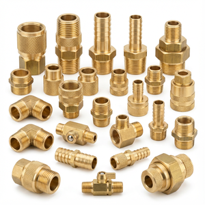 High Precision Swiss Lathe Machining Brass <strong>Fittings</strong> Custom CNC Turning Connectors Threaded Hose Barb Valve Parts CNC Machining - Product Image 1