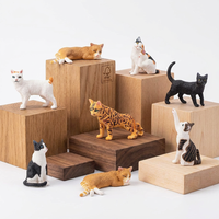 Juego de 8 Figuras de Animales en Miniatura para Escritorio, Figuras Realistas de Gatos, Juguete Educativo, Adornos para Pasteles de Gatitos para Niños