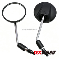Espejos Retrovisores Universales Redondos de 10 mm para Motocicleta GXKSAT, Repuesto para KWSK KLR650 KLX250, Motocicleta Deportiva Doble Propósito