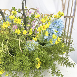 Pile de fleurs artificielles vertes de haute qualité pour décoration de mariage arrangement au sol de fleurs artificielles - Product Image 4