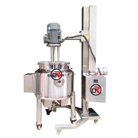 Cuve de mélange chauffante électrique de 1000 L pour jus de fruits, sirops, produits chimiques, chocolat, cire, fusion et broyage