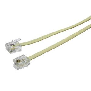 Conector macho/macho de 2.10m color marfil, ideal para conectar dispositivos eléctricos y extender cableado. - Product Image 1