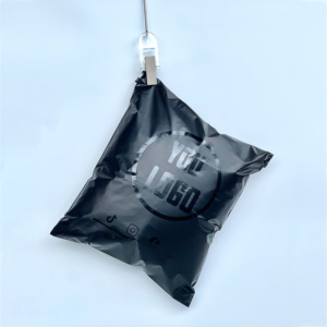 Custom UV Print Logo Biodegradable Christmas Packaging Package Polythene Courier Poly Mailer Shipping Mailing Bags for Tshirt - Product Image 1