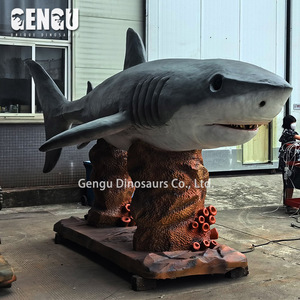 Mô hình động vật biển mô hình cá mập hoạt hình chất lượng cao Cá mập trắng lớn kích thước lớn - Product Image 3