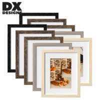 Cadres photo en bois personnalisés en gros 4x6 8x10 11x14 12x16 24x36 A4, cadres d'affichage en MDF noir et blanc pour mur, table et maison