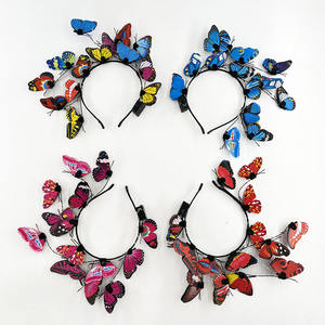 عصابة رأس بإضاءة ليد جديدة على شكل فراشة كاملة عصابة شعر متوهجة للفتيات نساء مضيئة للحفلات اكسسوارات شعر لديكور الرقص - Product Image 6