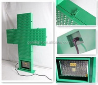 Enseigne LED de pharmacie extérieure couleur haute luminosité (6000 CD) lisible en plein soleil IP65, température de couleur auto-ajustable, affichage croisé 10 bits