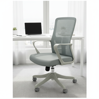 Chaise de bureau ergonomique pivotante à hauteur réglable, avec support lombaire et maille respirante, vente en gros directe d'usine