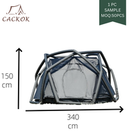 Tente bulle gonflable double couche PU 3000mm, noire, pour camping extérieur, certifiée CE, faible MOQ, pour 3-4 personnes, toutes saisons