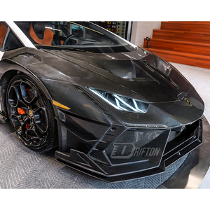 กันชนหน้าคาร์บอนไฟเบอร์แท้ DRIFTON พร้อมชุด Splitter สำหรับ Lamborghini Huracan LP610 LP580 EVO Tecnica - Product Image 4