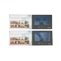 Carte de visite vidéo numérique avec écran LCD-Brochure vidéo personnalisée et publicité pour les livres vidéo