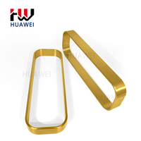 Support de chaise Huawei en acier inoxydable plaqué or, pieds de tabouret, quincaillerie, support de siège fixe sans base pivotante
