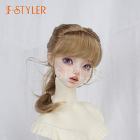 FStyler Français Tresses Poupée Perruques Synthétique Mohair BJD Cheveux 1/6 1/4 1/3 Personnaliser Usine Perruque Poupées Accessoires