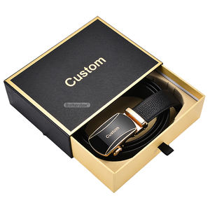 กล่องบรรจุภัณฑ์เข็มขัดแบบสั่งทำพิเศษจากโรงงานโดยตรง กล่องของขวัญกระดาษแบบลิ้นชักเลื่อนได้ พร้อมโลโก้ - Product Image 1