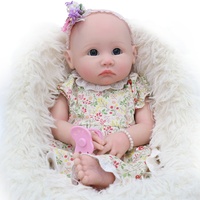 Poupée Reborn de 18 pouces, jouet en peluche, poupée de mode, silicone lavable, toucher réaliste semblable à la peau pour les filles
