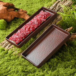 Plato de <span class=keywords><strong>Melamina</strong></span> Rectangular Ecológico y Duradero al por Mayor, Apto <span class=keywords><strong>para</strong></span> Lavavajillas, Estilo Rústico, <span class=keywords><strong>Vajilla</strong></span> <span class=keywords><strong>para</strong></span> Restaurante y Hotel - Product Image 2