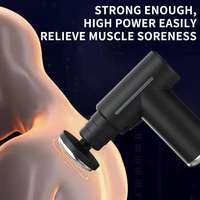Pistolet de massage thermique portable chaud et froid, masseur musculaire électrique sans fil avec 6 têtes pour la récupération sportive et la gym